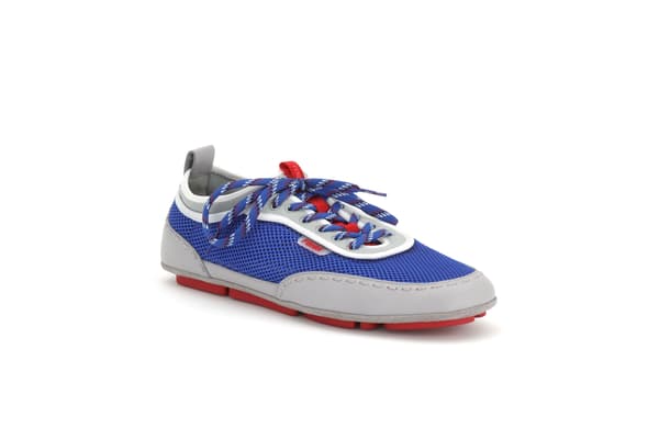 FENDI Fit Sneakers - Neon Blue Mesh with Light Grey Leather