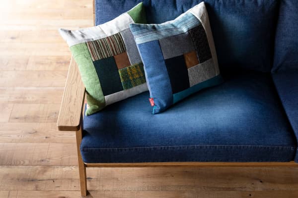Finished cushion cover example