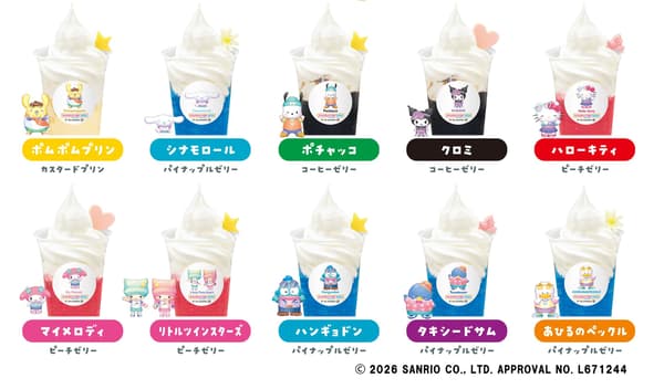 SANRIO FES milky Sundae