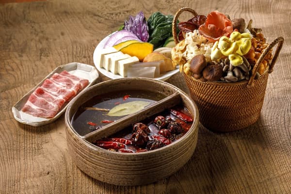 ชุดหม้อไฟที่ Urano Yamano Kinoko