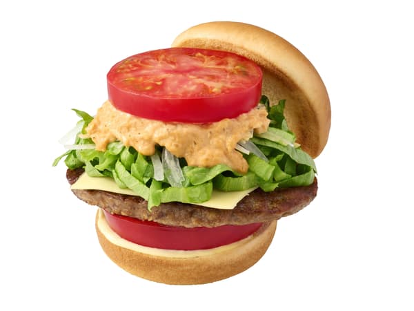 New Tobikiri Jumbo Tomato MOS Vegetable Cheese Burger