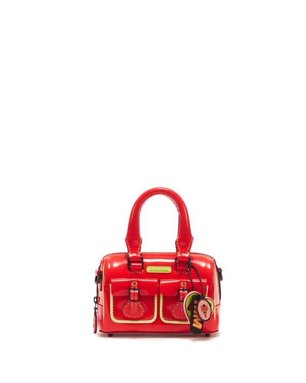 Mini Top Handle Bag PPG DMS Red High Gloss Patent