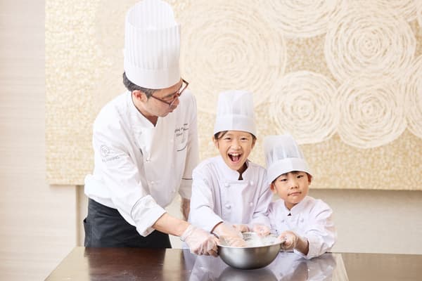 Kids Cooking class experience at Gramercy Suite