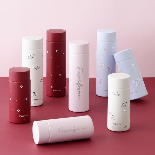 Pearl-Like stainless bottle and tumblers lineup