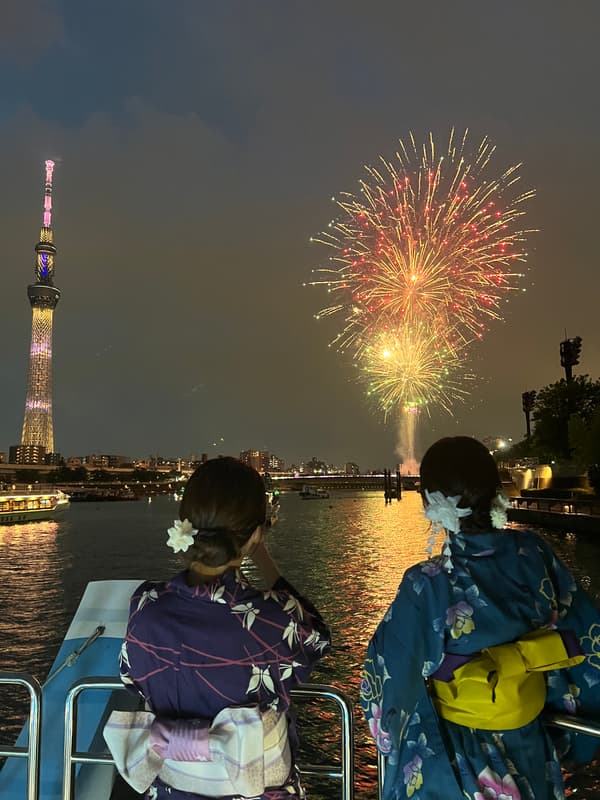 7月25日隅田川花火大会屋形船尊享晚餐游