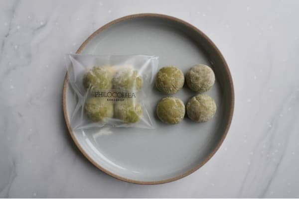 米粉和三盆糖雪球(抹茶)