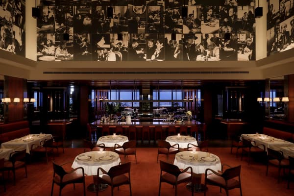 Dining room at Girandole by Alain Ducasse