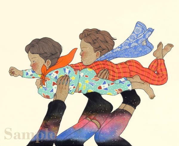 服部幸江的版画作品:你无所不能