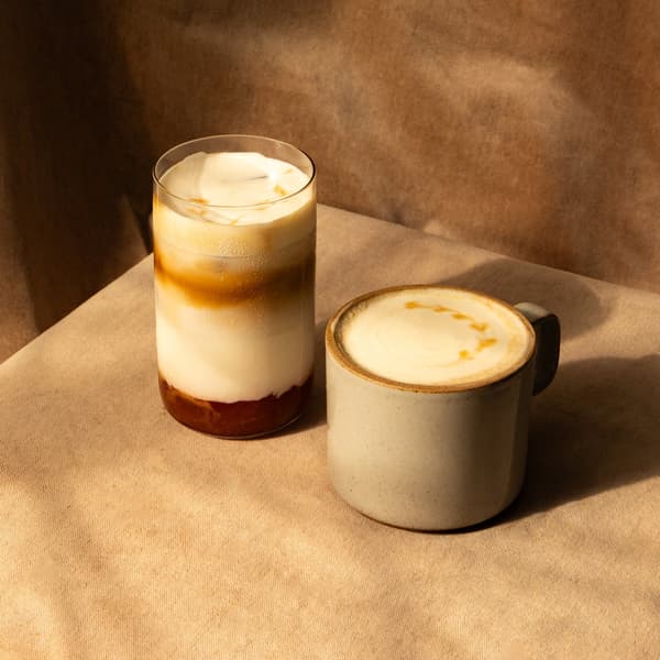 Latte de manzana al caramelo