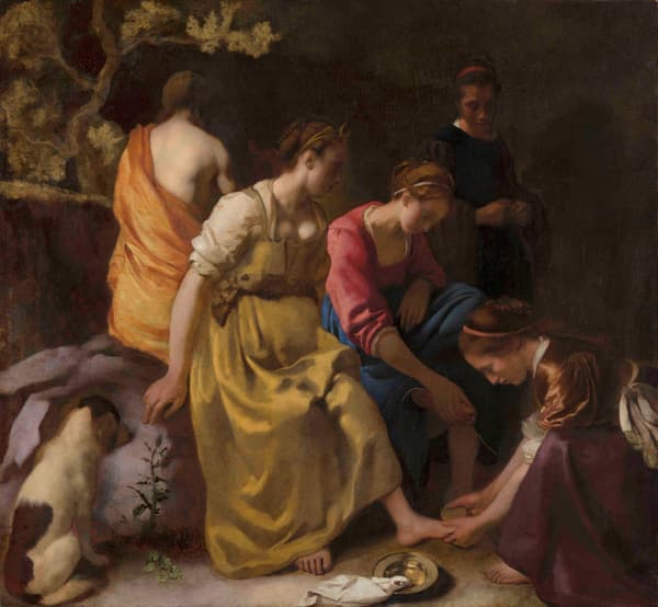 요하네스 베르메르, 다이아나와 그녀의 동료들, 1653-1654년경, 마우리츠하위스