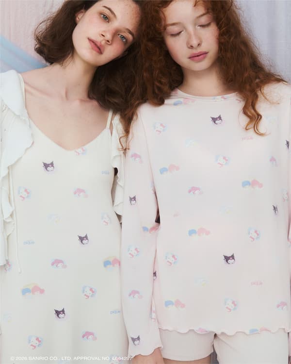 gelato pique x Sanrio characters cut-and-sew series, look 1