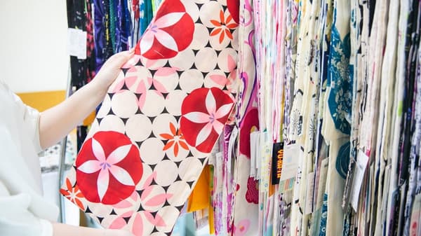 Approximately 50 yukata styles to choose from