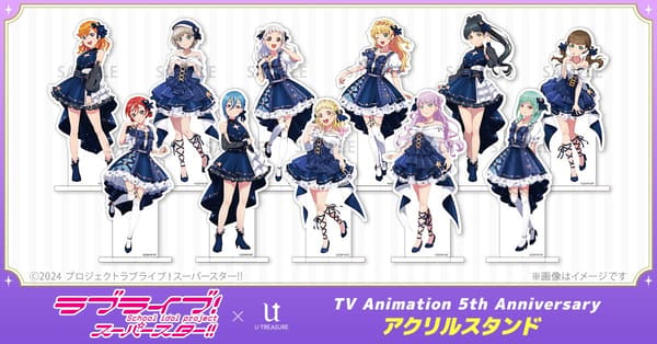 Stand Akrilik Peringatan 5 Tahun Animasi TV Love Live! Superstar!!