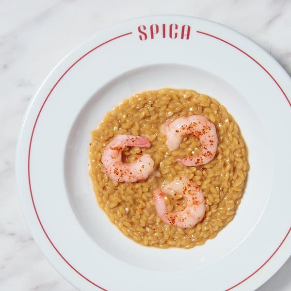 甜虾与龙虾浓汤意面