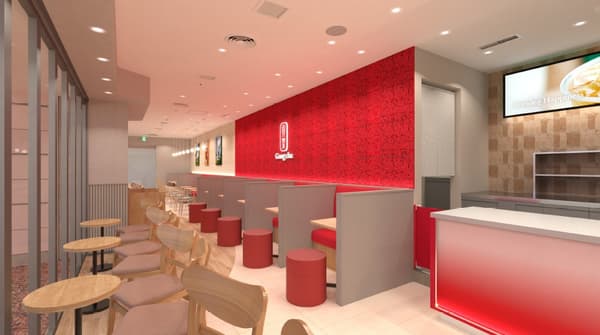 Interior of the Gong Cha Haneda Airport Terminal 2 store