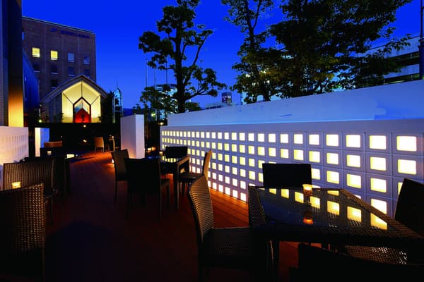 Terrace seating at Grand Mercure Nara Kashihara