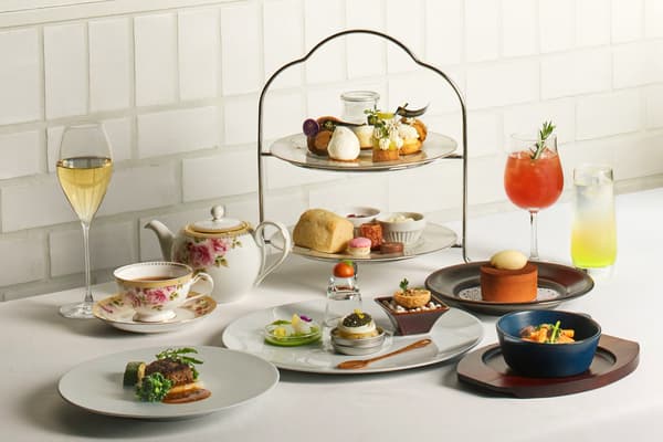 River Head afternoon tea — both cuisine and sweets in one setting
