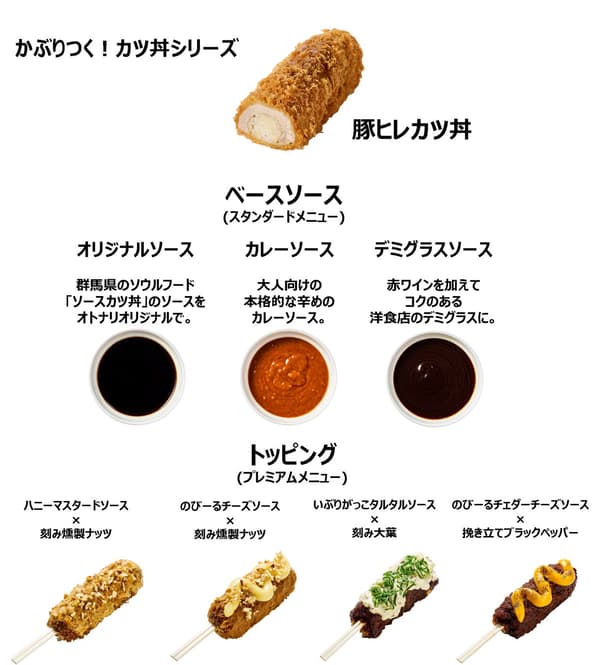 Kaburi-tsuku Katsudon Series lineup
