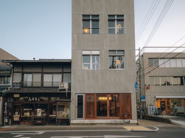 The exterior of the small hotel C&C