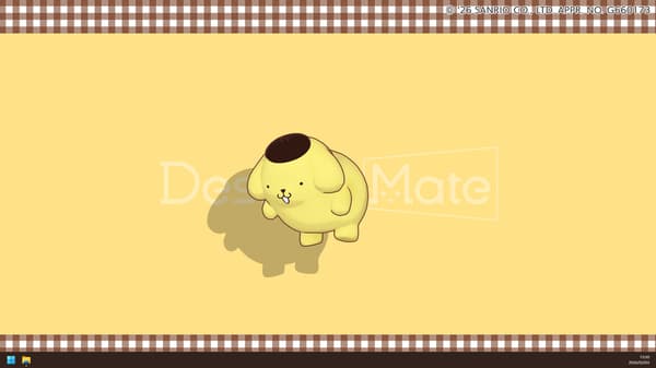 Pompompurin on Desktop Mate