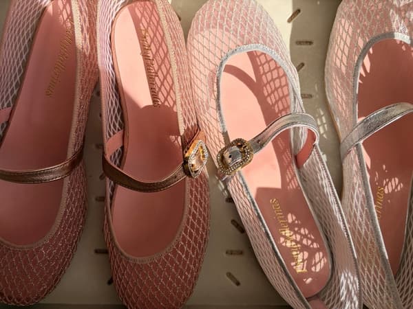 心斋桥限定网纱玛丽珍鞋