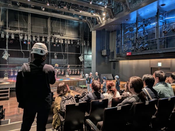 Past theatre tour — exploring the backstage area