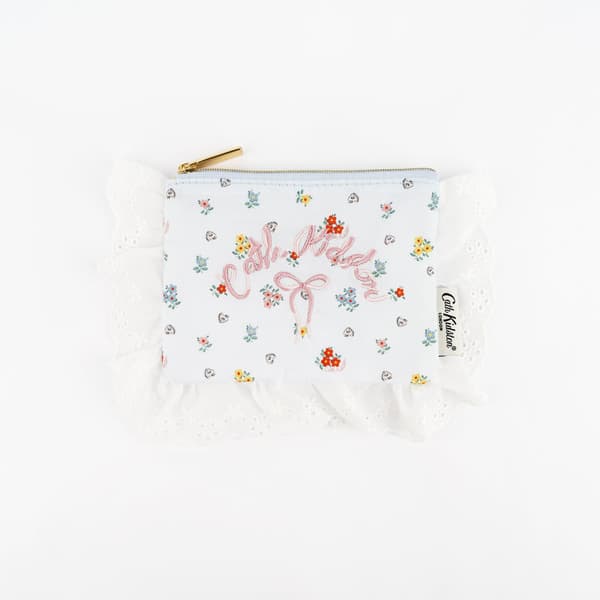 Cotton Lace Tissue Pouch Sax