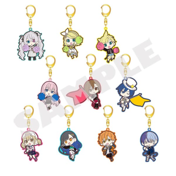 Project SEKAI 6th Anniversary Thanks Festival Mini Character Rubber Keychain Collection A: Virtual Singer & Vivid BAD SQUAD