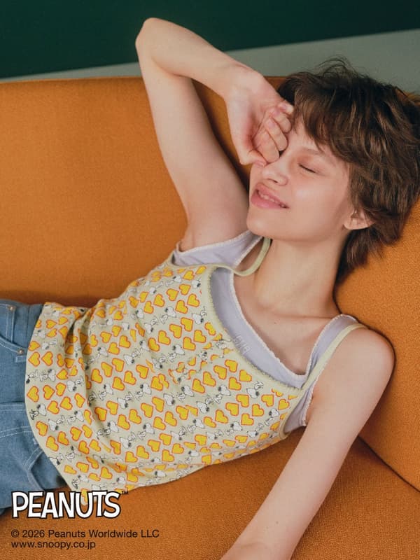 史努比合作款满印吊带背心