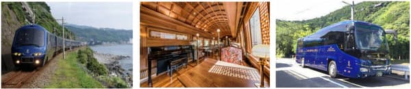 El tren THE ROYAL EXPRESS, su interior y THE ROYAL BUS