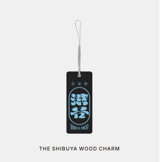 THE SHIBUYA / TOKYO WOOD CHARM (黑色)