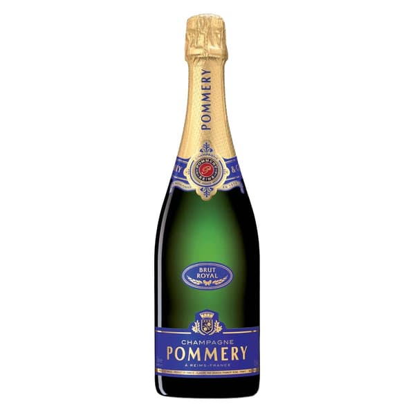 A bottle of Pommery Brut Royal champagne