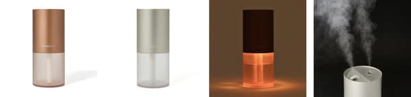 Ten humidifier in pink and silver