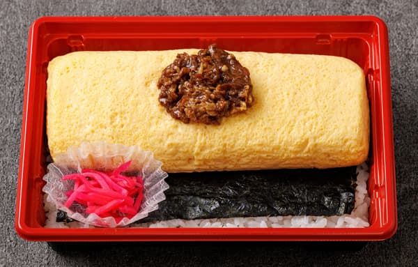 Enbu-daki Rice With Mentaiko Dashimaki Tamago and Simmered Beef Bento ¥940