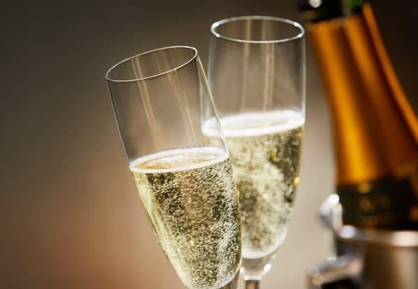 One Glass of Sparkling Wine or Drink