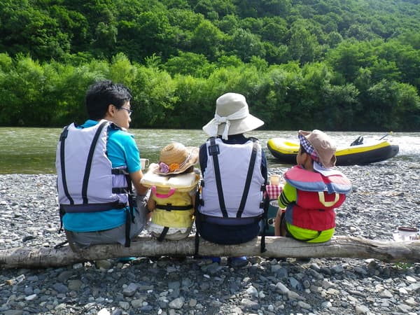 Sorachi River rafting for families