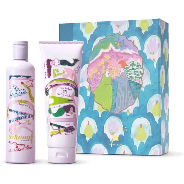 FANTASIA BLOOM Limited Hair Care Coffret with hair soap, hair mask, and the illustrated box