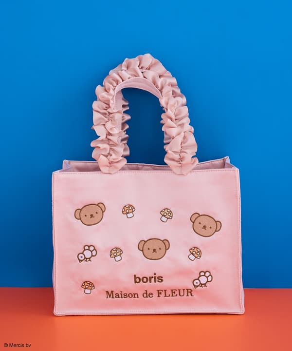 boris Frill Square Tote Bag (Light Pink)