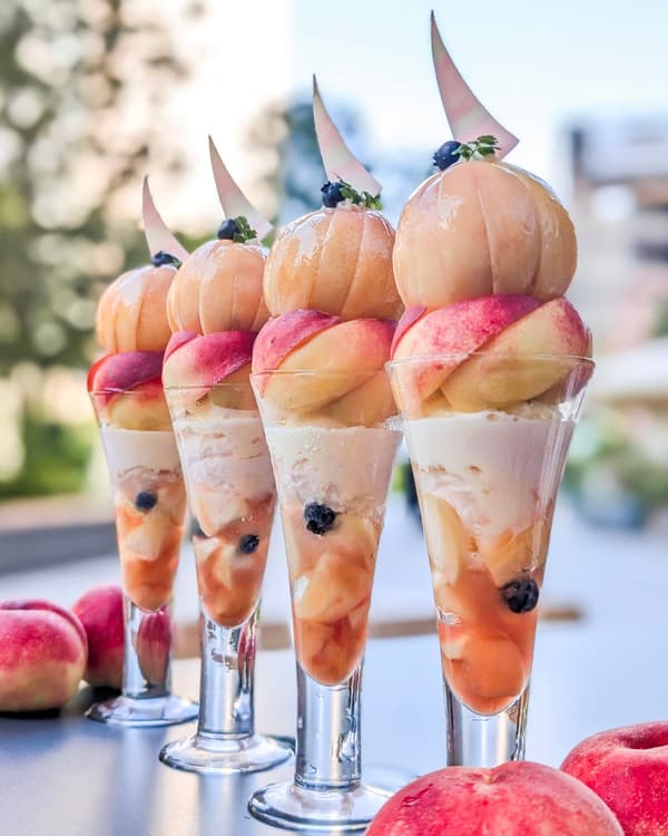 Whole Peach Parfait