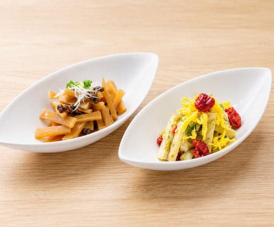 Platos que utilizan Hama no Menma en Yokohama Takashimaya (imagen)