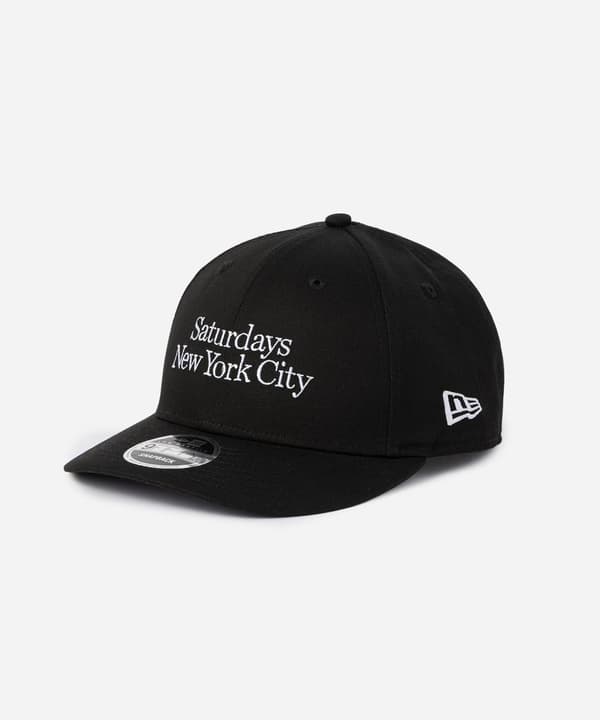 New Era x Saturdays NYC 밀러 로고 캡 블랙