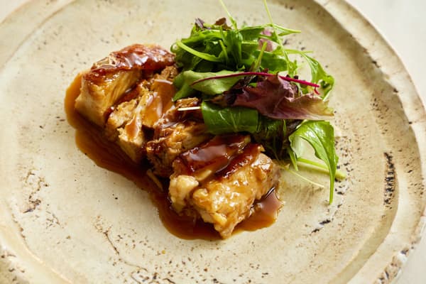 Slow-Braised Venison Loin with Mustard and Seasonal Roasted Vegetables - 3,000 yen