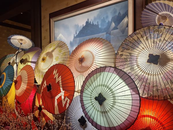 Ajima-gasa traditional umbrella lighting collaboration