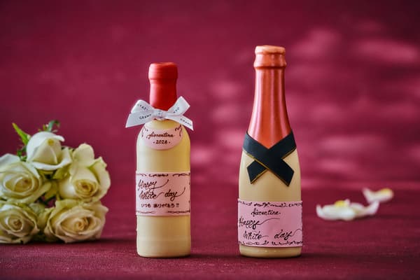 香槟和葡萄酒瓶巧克力