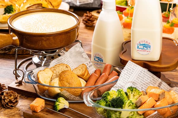 Goat milk fondue