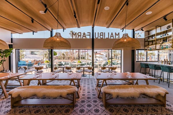 HUBLOT SUMMER LOUNGE space at Malibu Farm Zushi Marina