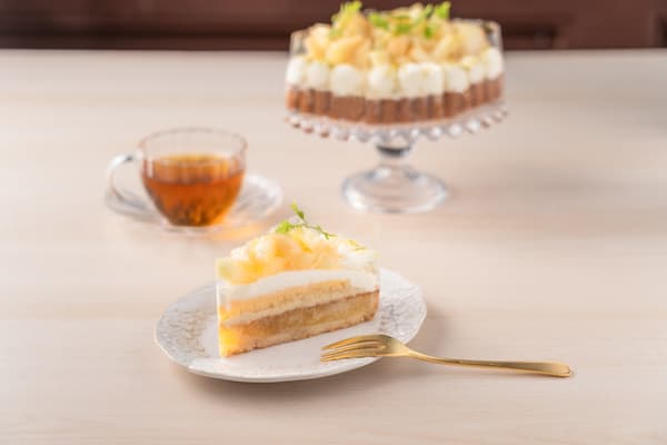 Tart Persik dan Earl Grey di Les Choux, Nishi-Kamakura