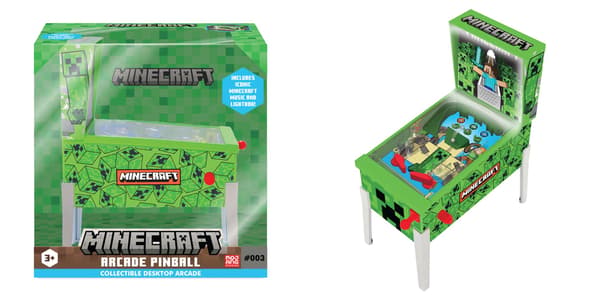 ภาพพินบอลจิ๋ว Minecraft (Creeper) มุมมองเต็ม