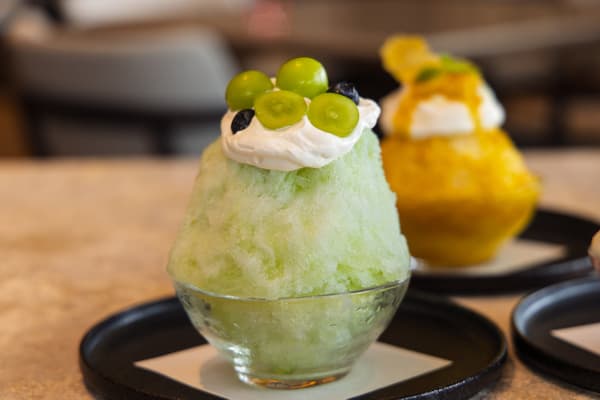 Shine Muscat Shaved Ice at THE 7th TERRACE RYUKYU
