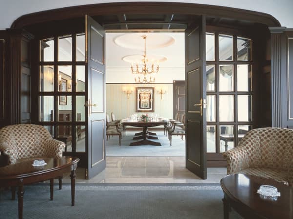 Private dining room where kids can relax too